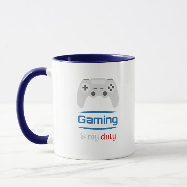 Gaming ist meine Pflicht Gamer Controller Tasse (Links)