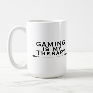 Gaming ist meine Therapie Lustiger Gamer Kaffeetasse