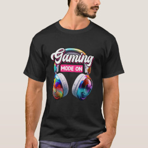 Gaming Kids GAMING MODE AUF Funny Gamers Girl T-Shirt