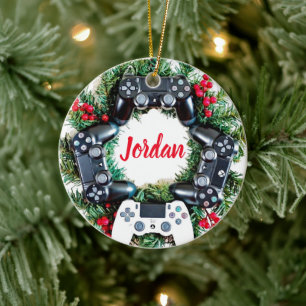 Gaming-Kranz INDIVIDUELL Gamer Keramik Ornament