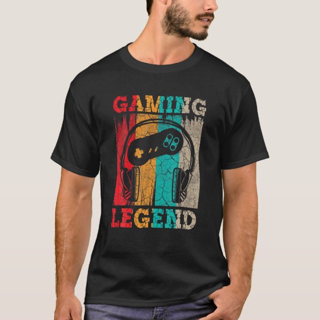 Gaming Legend PC Gamer Video Games Geschenk Boys T T-Shirt (Vorderseite)