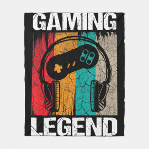 Gaming-Legende Gamer Videospiele Vintage-Geschenke Fleecedecke
