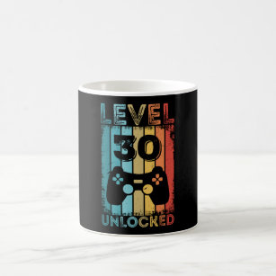Gaming Level 30 Unlock 30. Geburtstagsgeschenk Gam Kaffeetasse