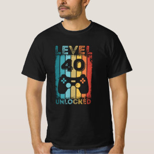 Gaming Level 40 Unverriegelter 40. Geburtstagsgesc T-Shirt
