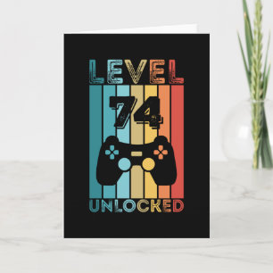 Gaming Level 75 Unlock 75. GeburtstagsgeschenkGame Karte