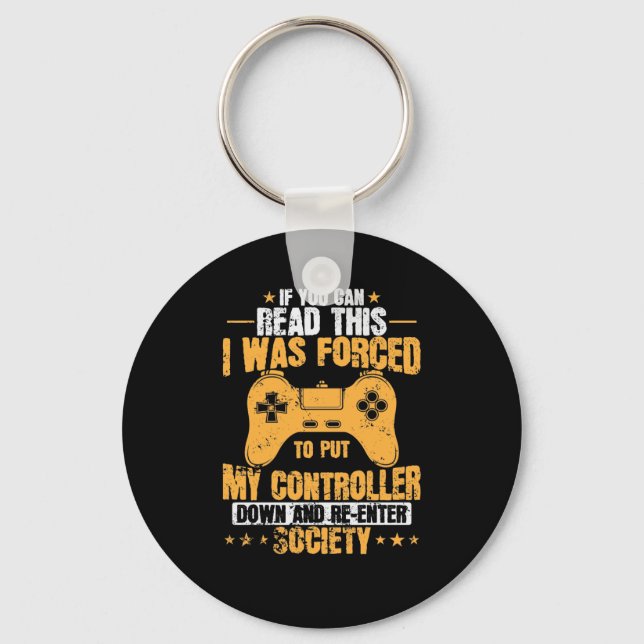 Gaming macht auch mal Pause Controller Schlüsselanhänger (Vorderseite)