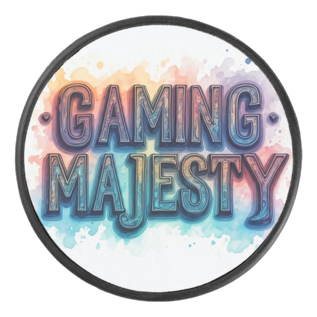 Gaming Majestät Eishockey Puck (Vorderseite)