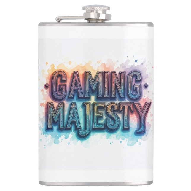 Gaming Majestät Flachmann (Vorderseite)