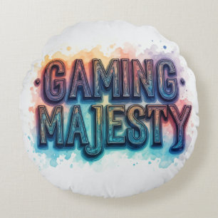 Gaming Majestät Rundes Kissen