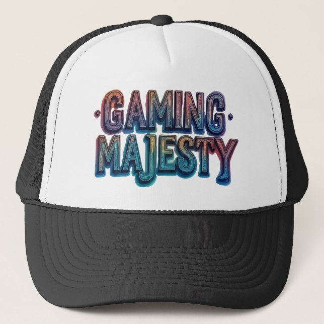 Gaming Majestät Truckerkappe (Vorderseite)