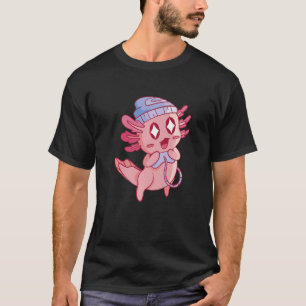 Gaming Man Axolotl Woman Animes Niedlich Children  T-Shirt