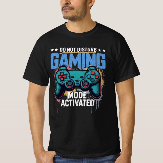 Gaming-Modus aktiviert T-Shirt (Vorderseite)