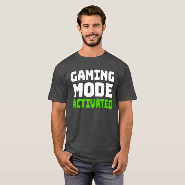 Gaming-Modus aktiviert T-Shirt (Vorne ganz)