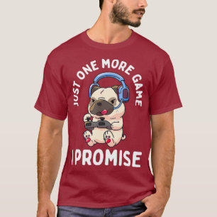 Gaming Mops Gamer Dog Lover Video Game Boys Girls T-Shirt