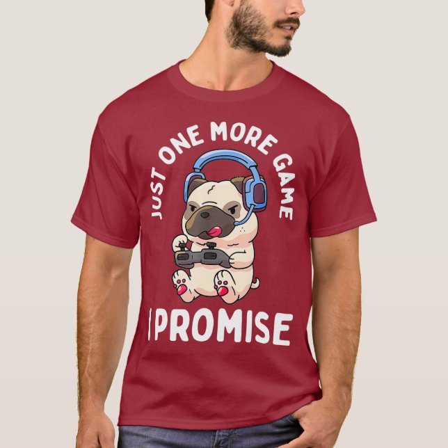 Gaming Mops Gamer Dog Lover Video Game Boys Girls T-Shirt (Vorderseite)