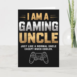 Gaming-Onkel cooler als normaler Onkel für Männer Karte