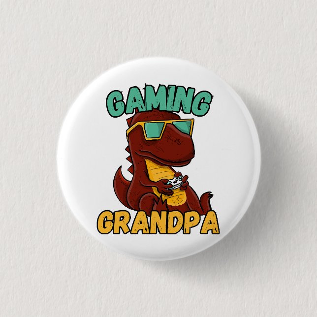 Gaming Opa Button (Vorderseite)