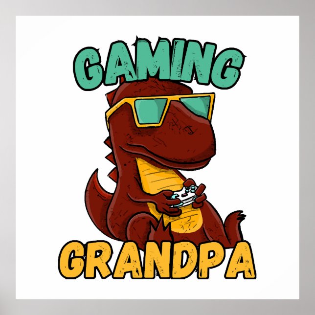 Gaming Opa Poster (Vorne)