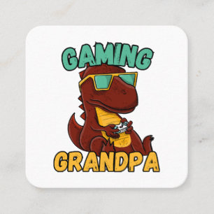 Gaming-Opa Quadratische Visitenkarte