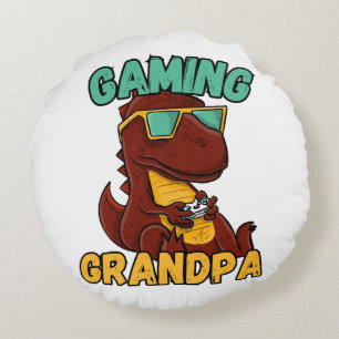 Gaming-Opa Rundes Kissen