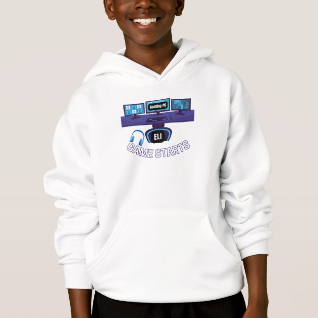 Gaming PC Game startet Eli Hoodie (Vorderseite)