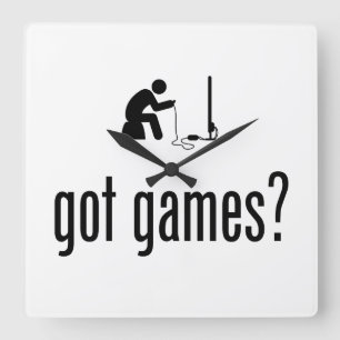 Gaming Quadratische Wanduhr