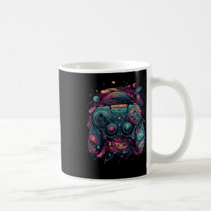 Gaming Rave Gamer Nerd Abstrakt PC Gamer Graphics Kaffeetasse