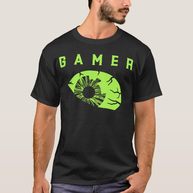 Gaming Shirt Kids Teens Gamer Eye Graphic Tshirts  (Vorderseite)