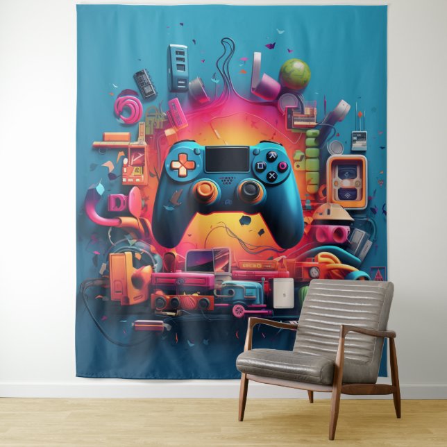 Gaming-Tapestry Wandteppich (Beispiel)