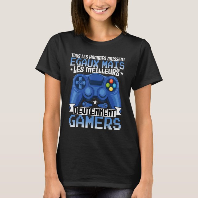 Gaming   Tous Les Hommes Gamer Video Games T-Shirt (Vorderseite)