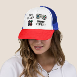 Gaming Trucker Hut – Pixel Art Gamer Snapback Truckerkappe