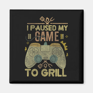 Gaming und Rauchen habe ich mein Spiel zum Grill-G Magnet