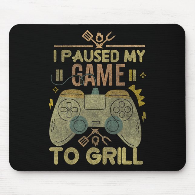 Gaming und Rauchen habe ich mein Spiel zum Grill-G Mousepad (Vorne)