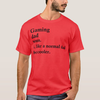 Gaming-Vater Funny Gamer Definition Mädchen Vintag T-Shirt