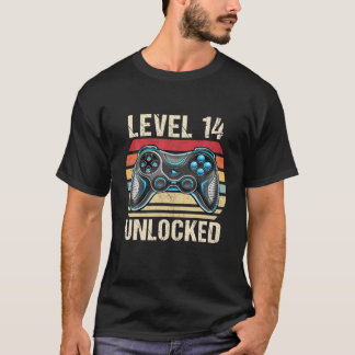 Gaming Vintag 14. Geburtstagsgeschenk 14-jähriger  T-Shirt