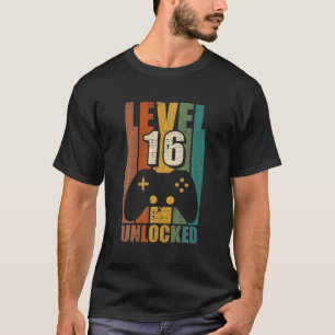Gaming Vintag 16. Geburtstagsgeschenk 16-jähriger  T-Shirt