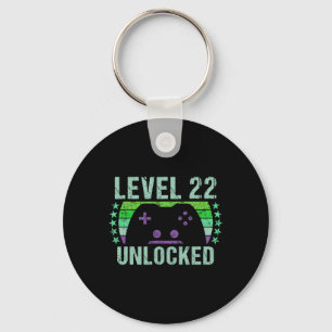 Gaming Vintage 22. Geburtstagsgeschenk 22 Jahre al Schlüsselanhänger