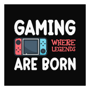 Gaming, wo Legenden geboren werden Fotodruck