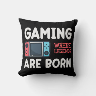 Gaming, wo Legenden geboren werden Kissen