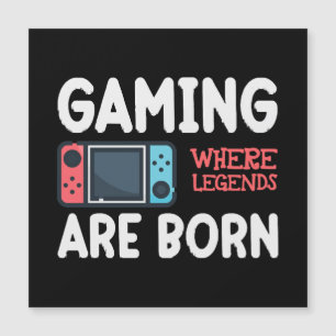 Gaming, wo Legenden geboren werden Magnetkarte