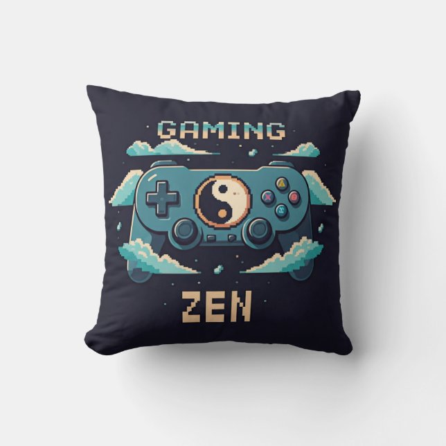 Gaming-Zen Kissen (Vorderseite)