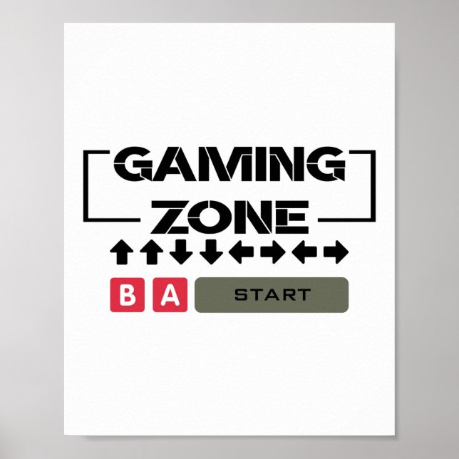 Gaming Zone Button Edition Poster (Vorne)