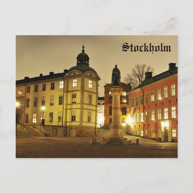 Gamla Stan in Stockholm, Schweden Postkarte (Vorderseite)