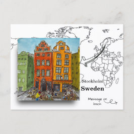 Gamla Stan Insel, Stockholm, Schweden Postkarte
