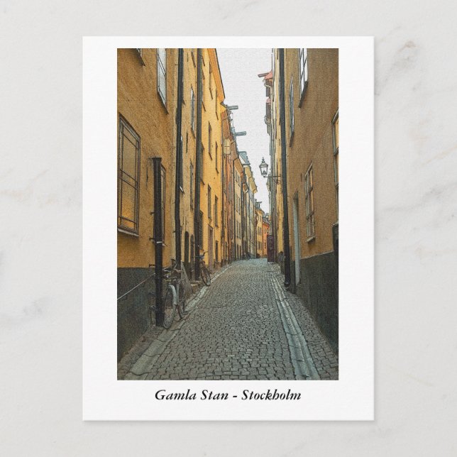Gamla Stan - Stockholm Postkarte (Vorderseite)