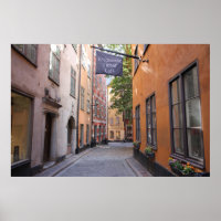 Gamla Stan, Stockholm, Schweden; Pastels Cobblesto