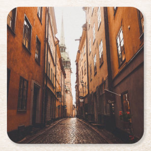Gamla Stan, Stockholm, Schweden Rechteckiger Pappuntersetzer