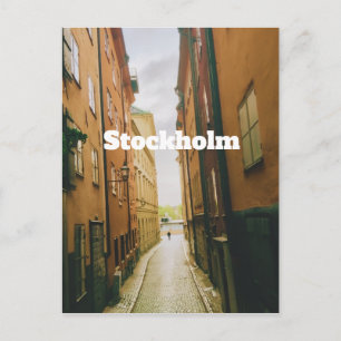 Gamla Stan, Stockholm Souvenir, Retro Europäisch Postkarte