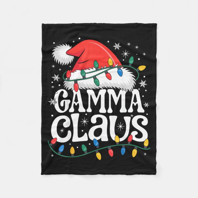 Gamma Claus Funny Xmas Christmas Grandma Holiday S Fleecedecke (Vorderseite)