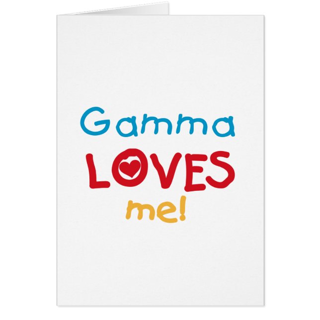 Gamma Lieben Me T - Shirt und Geschenke (Vorne)